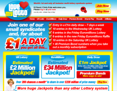 Love My Lotto Homepage